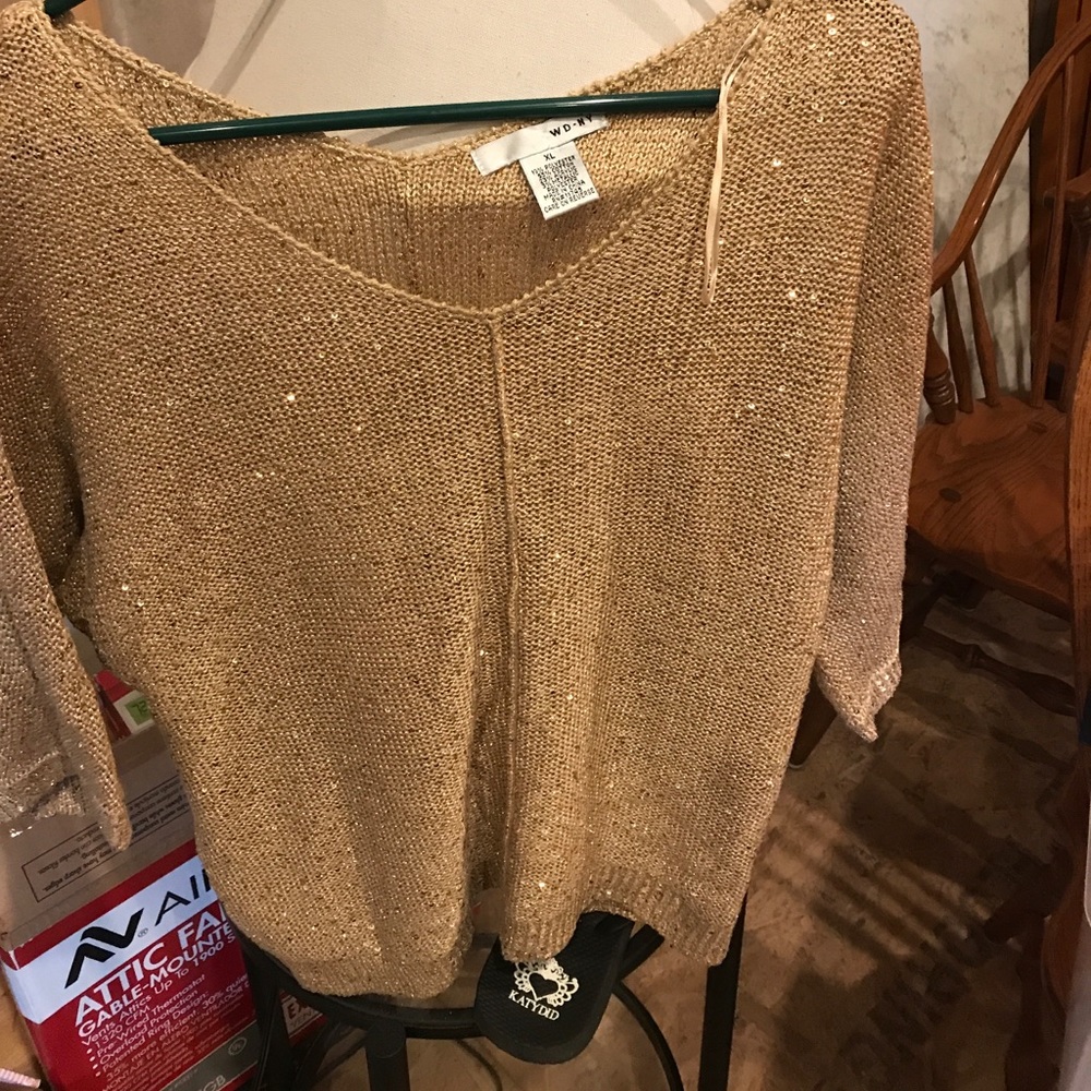 Gold sweater- great for Parties!!